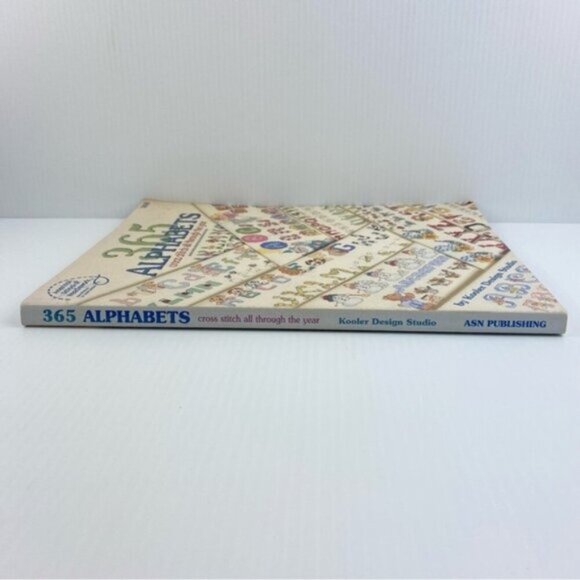 365 Alphabets Cross Stitch All Through the Year Book Emboridery Patterns 1997 - Picture 9 of 13